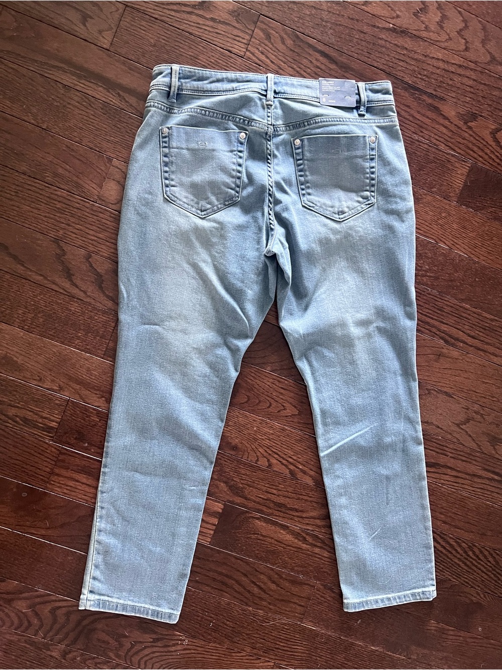 J. Jill Light Blue Ankle Slim Straight Jeans 8P NWT Montreal Wash - Picture 4 of 8